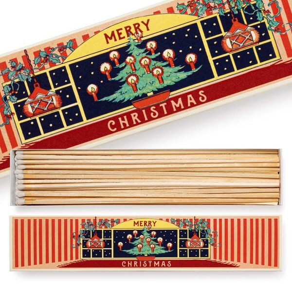 Archivist Christmas at Home Matchbox lange Streichhölzer von Archivist