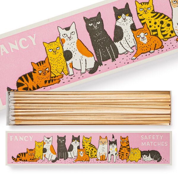 Archivist Fancy Cat - Matchbox lange Streichhölzer von Archivist