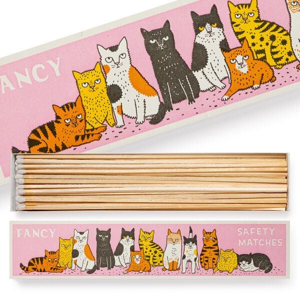 Archivist Fancy Cat - Matchbox lange Streichhölzer von Archivist