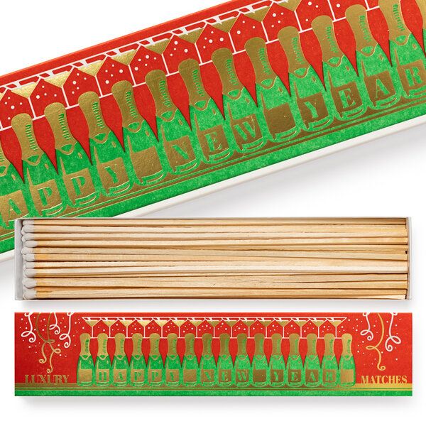 Archivist Happy New Year - Matchbox lange Streichhölzer von Archivist