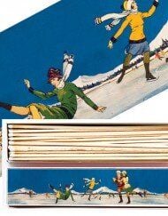 Archivist Ice Skating - Matchbox lange Streichhölzer von Archivist