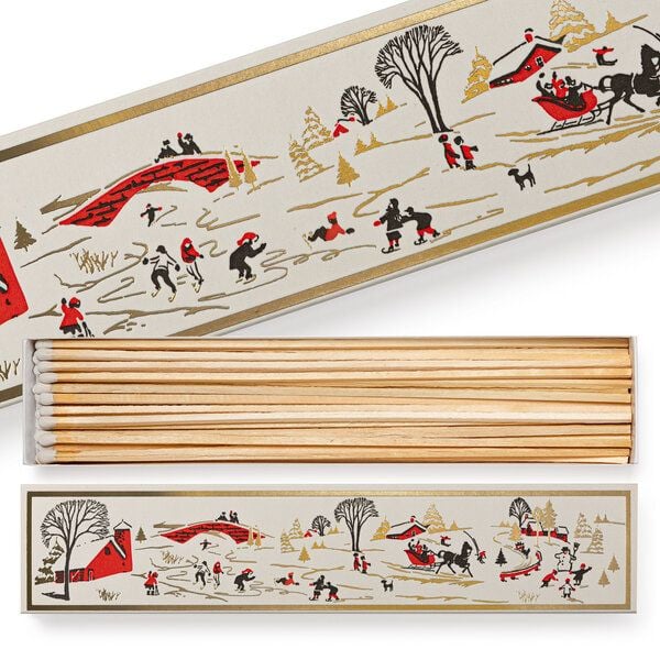 Archivist Winterlandschaft Matchbox lange Streichhölzer von Archivist
