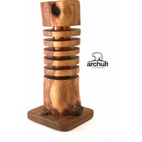 Dimmbare Handgefertigte Led-Lampe Mit Wiederaufladbarem Akku, Aus Naturholz Bei 5V | Usb Dimmbare Handgefertigte Led-Lampe Mit Wiederaufladbarem Akku, Aus Naturholz Bei 5V | Usb von ArchukArtenatura