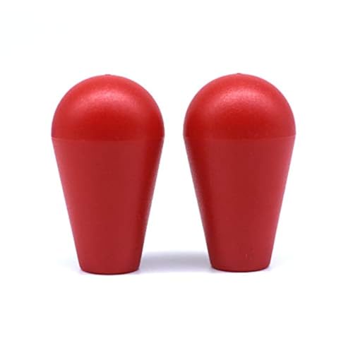 Arcity 2 Pcs Arcade Joystick Oval Bat Top Topper Knob Ball Top Handle Knob American Type Style Black and Black for Zippy SANWA SEIMITSU Arcade1up Machine Console Cabinet New von Arcity