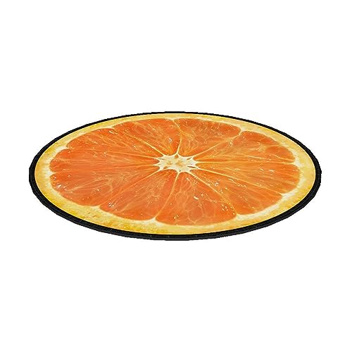 Arco Design Orbit Sitzkissen Dekoratives Stuhlkissen aus Filz Ø 35 cm Rund Sitzauflage (Orange) von Arco Design