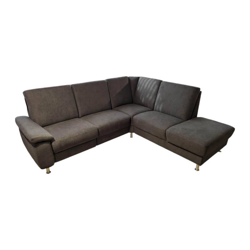 Ecksofa Nassau Stoff Denise Grau 5697.026 Füße Chrom von Arco