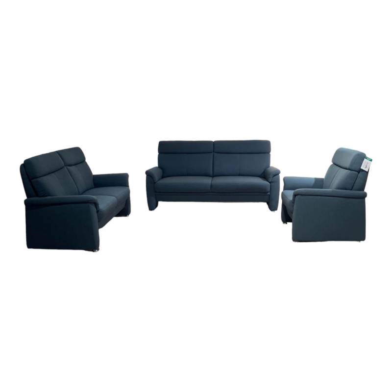 Garnitur Colorado Casada Stoff Q2 Melite Gletscher Blau 2 Sofas 1 Sessel von Arco