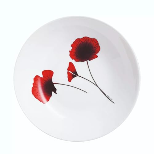 Arcopal Bertille Beilagenteller, 18 cm, rotes Blumenmuster von Arcopal