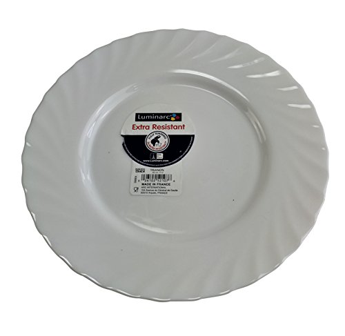 6 St ArcorocTeller flach 24,5cm Trianon von Arcoroc