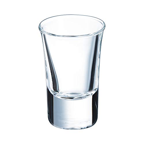 Arcoroc ARC 21554 Hot Shot Schnapsglas, Shotglas, Stamper, 34ml, Glas, transparent, 6 Stück von Arcoroc