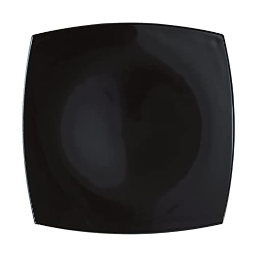 Arcoroc ARC C9867 Delice Teller flach, quadratisch, Opalglas, schwarz, 6 Stück von Arcoroc
