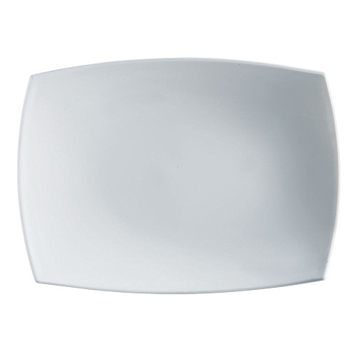 Arcoroc ARC E7836 Delice Teller flach, quadratisch, Opalglas, weiß, 1 Stück von Arcoroc