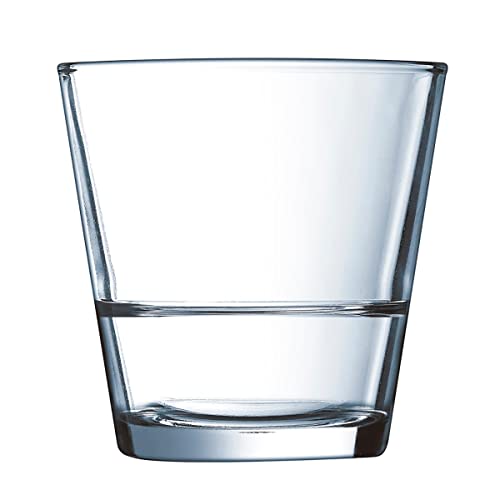 Arcoroc ARC H5647 Stack Up Whiskyglas, 210ml, Glas, transparent, 6 Stück von Arcoroc