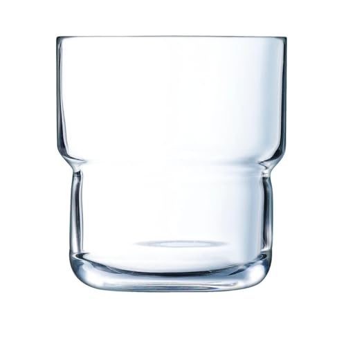 Arcoroc ARC L8690 Log Trinkglas, Wasserglas, Saftglas, 220ml, Glas, transparent, 6 Stück von Arcoroc