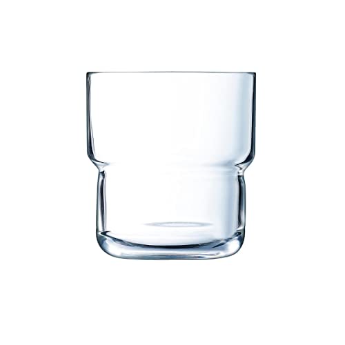 Arcoroc ARC L9945 Log Trinkglas, Wasserglas, Saftglas, 270ml, Glas, transparent, 6 Stück von Arcoroc