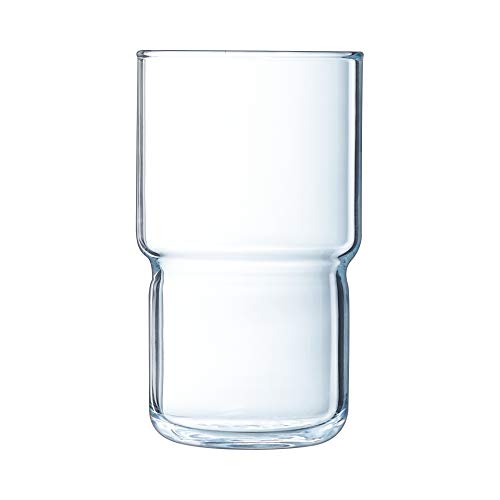 Arcoroc ARC L9946 Log Trinkglas, Wasserglas, Saftglas, 320ml, Glas, transparent, 6 Stück von Arcoroc