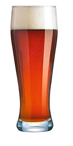 Arcoroc ARC 37111 Bayern Weizenbierglas, Bierglas, 690 ml, mit Füllstrich bei 0,5l, Glas, transparent, 6 Stück von Arcoroc