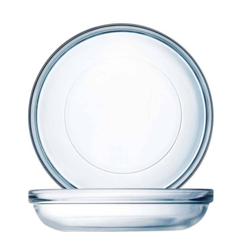 Arcoroc Gebäckteller Arcoroc Empilable Puddingteller stapelbar 6er Set, Glas, (Spar-Set) von Arcoroc