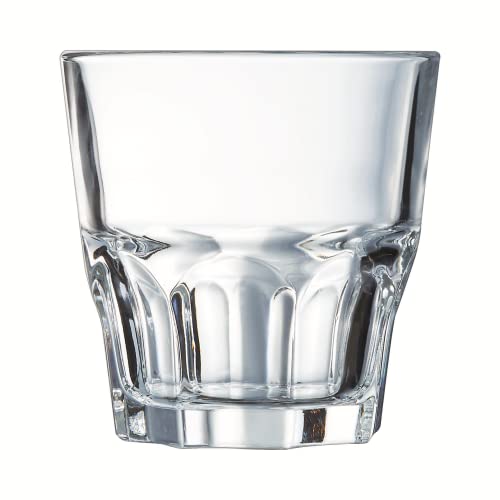 Arcoroc - Granity Kollektion - 6 niedrige Gläser 20 cl aus gehärtetem Glas, stapelbar - Modernes Design, ideal für Cocktails - Verstärkte Verpackung, für den Online-Verkauf geeignet. von Arcoroc