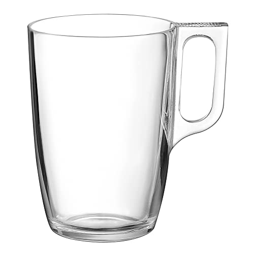 Arcoroc L3696 Voluto Kaffeetasse aus Glas, 400 ml Fassungsvermögen, 6 Stück von Arcoroc