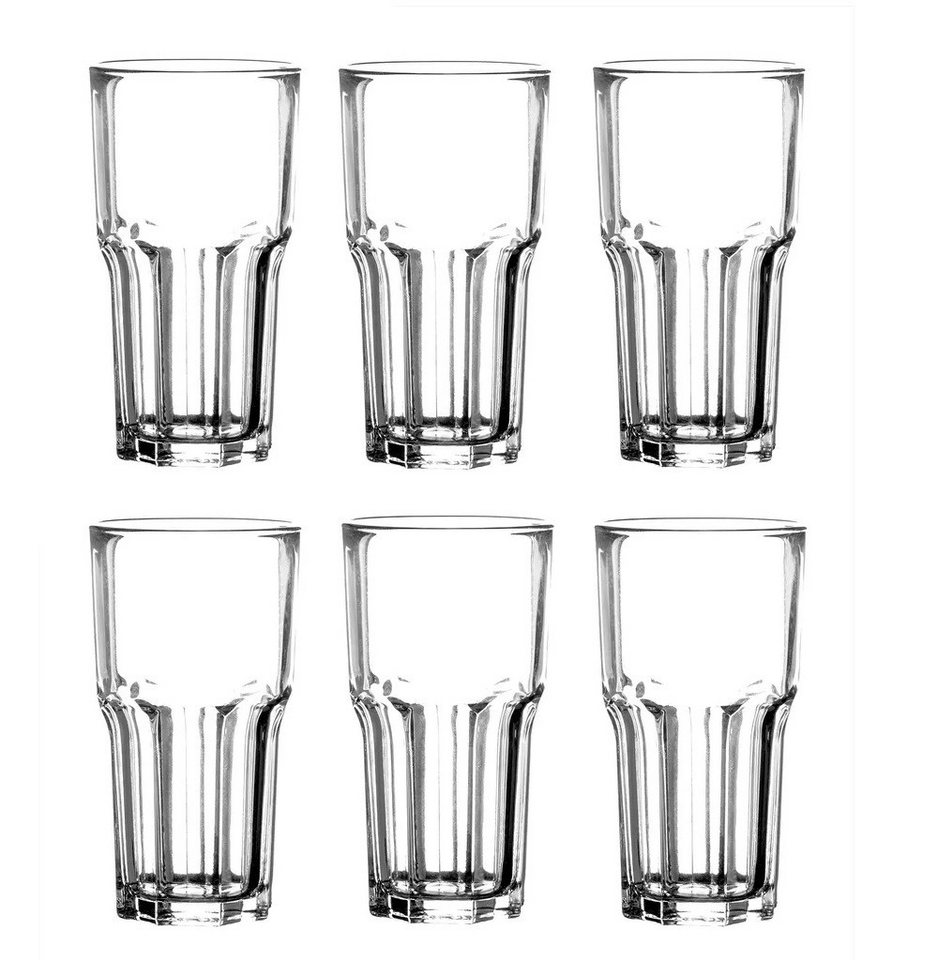 Arcoroc Longdrinkglas Arcoroc Granity Longdrinkglas 460 ml 6er Set, Glas von Arcoroc