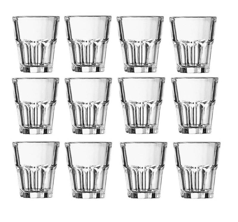 Arcoroc Schnapsglas Arcoroc Granity Schnapsglas 45 ml 12er Set, Glas von Arcoroc