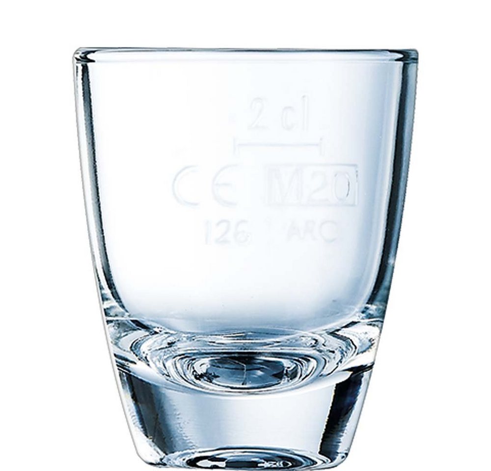 Arcoroc Schnapsglas Gin, Glas, Schnapsglas Shotglas Stamper 35ml Glas transparent 24 Stück von Arcoroc