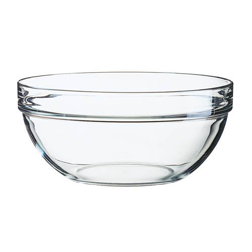 Arcoroc Stapelschale, transparent, H 10,5 cm, Ø 23 cm, 1 Stk. - Glasschale Salatschale Salatschüssel von Arcoroc