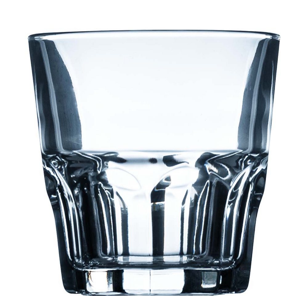 Arcoroc Tumbler-Glas Granity, Glas gehärtet, Tumbler Trinkglas stapelbar 160ml Glas gehärtet transparent 6 Stück von Arcoroc