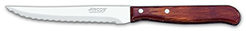 Arcos Serie Latina - Steakmesser - Klinge Nitrum Edelstahl 105 mm - HandGriff Pack-Holz Farbe Braun von Arcos