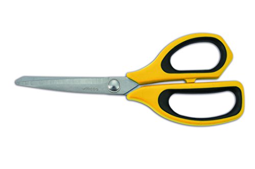 Arcos Serie Prochef - Küchenschere - Klinge Edelstahl 215 mm - HandGriff Polypropylen Farbe Gelb und Schwarz von Arcos