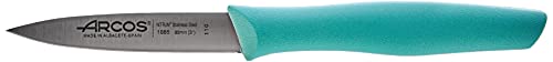 Arcos Serie Nova - Schälmesser - Klinge Nitrum Edelstahl 85 mm - HandGriff Polypropylen Farbe Minze von Arcos