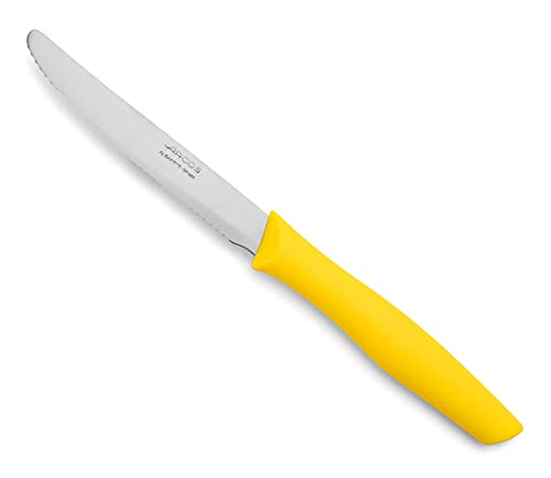 Arcos Serie Nova - Tischmesser Tafelmesser - Klinge Nitrum Edelstahl 110 mm - HandGriff Polypropylen Farbe Gelb von Arcos