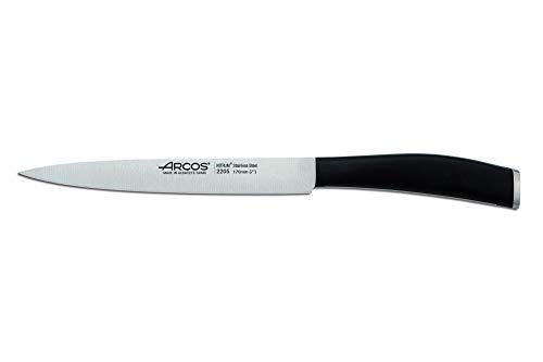 Arcos 220500 Serie Tango - Sohlenmesser - Klinge Nitrum Edelstahl 170 mm - HandGriff Polypropylen Farbe Schwarz von Arcos