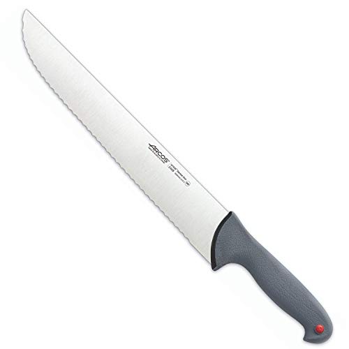 Arcos Serie Colour Proof - Fischhändler Messer - Klinge Nitrum Edelstahl 350 mm - HandGriff Polypropylen Von Elastomer bedeckt Farbe Schwarz von Arcos