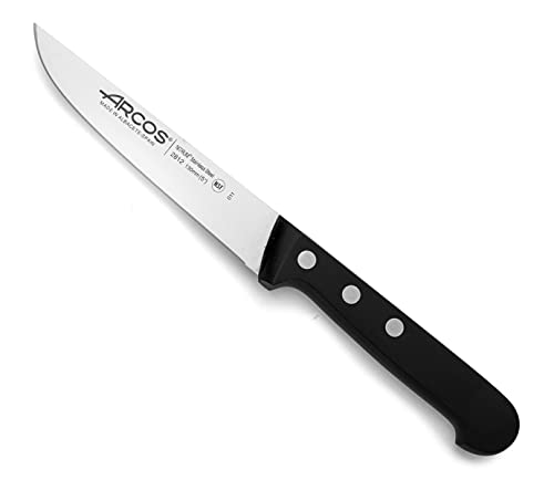 Arcos Serie Universal - Küchenmesser - Klinge Nitrum Edelstahl 130 mm - HandGriff Polyoxymethylen (POM) Farbe Schwarz von Arcos