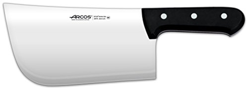 Arcos 287800 Serie Universal - Hackmesser Metzgermesser - Klinge Nitrum Edelstahl 220 mm - HandGriff Polyoxymethylen (POM) Farbe Schwarz von Arcos