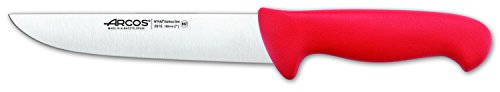 Arcos Serie 2900 - Metzgermesser Steakmesser - Klinge Nitrum Edelstahl 180 mm - HandGriff Polypropylen Farbe Rot von Arcos