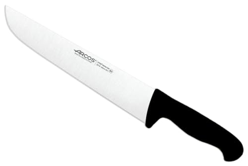 Arcos Serie 2900 - Metzgermesser Steakmesser - Klinge Nitrum Edelstahl 250 mm - HandGriff Polypropylen Farbe Schwarz von Arcos