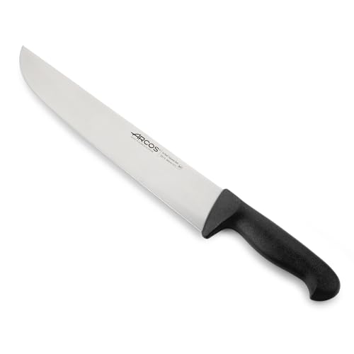 Arcos Serie 2900 - Metzgermesser Steakmesser - Klinge Nitrum Edelstahl 300 mm - HandGriff Polypropylen Farbe Schwarz von Arcos