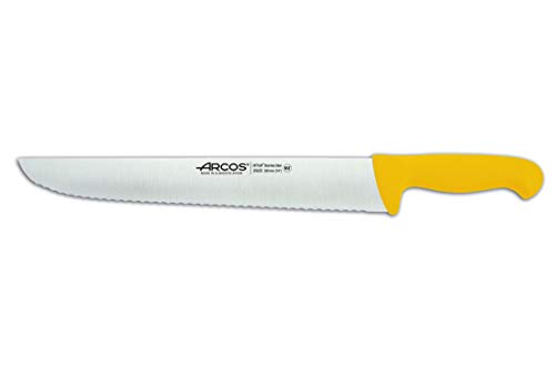 Arcos Serie 2900 - Fischhändler Messer - Klinge Nitrum Edelstahl 350 mm - HandGriff Polypropylen Farbe Gelb von Arcos