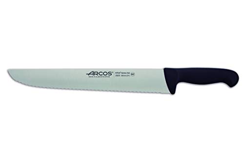 Arcos Serie 2900 - Fischhändler Messer - Klinge Nitrum Edelstahl 350 mm - HandGriff Polypropylen Farbe Schwarz von Arcos