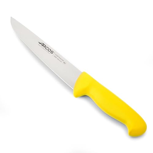 Arcos Serie 2900 - Metzgermesser Steakmesser - Klinge Nitrum Edelstahl 200 mm - HandGriff Polypropylen Farbe Gelb von Arcos