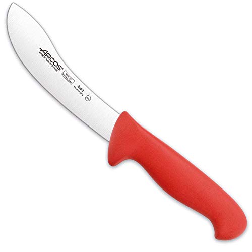 Arcos Serie 2900 - Kürschnermesser - Klinge Nitrum Edelstahl 160 mm - HandGriff Polypropylen Farbe Rot von Arcos