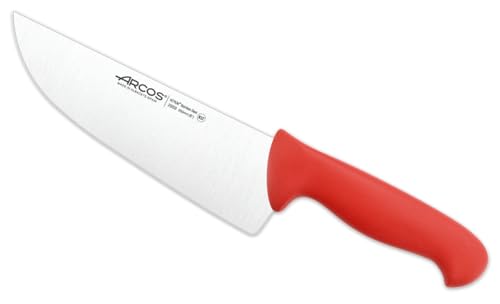 Arcos Serie 2900 - Metzgermesser Steakmesser - Klinge Nitrum Edelstahl 200 mm - HandGriff Polypropylen Farbe Rot von Arcos