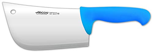 Arcos Serie 2900 - Hackmesser Metzgermesser - Klinge Nitrum Edelstahl 190 mm - HandGriff Polypropylen Farbe Blau von Arcos