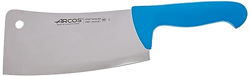 Arcos 296723 Serie 2900 - Hackmesser Metzgermesser - Klinge Nitrum Edelstahl 200 mm - HandGriff Polypropylen Farbe Blau von Arcos
