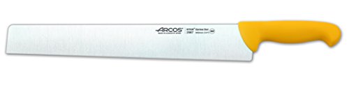 Arcos Serie 2900 - Salami-Messer Käsemesser - Klinge Nitrum Edelstahl 360 mm - HandGriff Polypropylen Farbe Gelb von Arcos