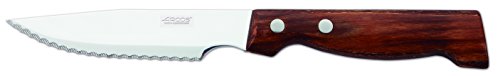 Arcos 372700 Table Messer - Steakmesser Tafelmesser - Klinge Nitrum Edelstahl 120 mm - HandGriff Pack-Holz Farbe Braun von Arcos