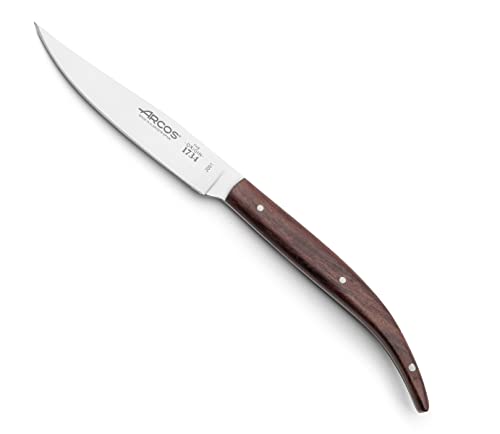 Arcos 373700 Table Messer - Steakmesser Tafelmesser - Klinge Nitrum Edelstahl 110 mm - HandGriff Rosenholz Farbe Braun von Arcos